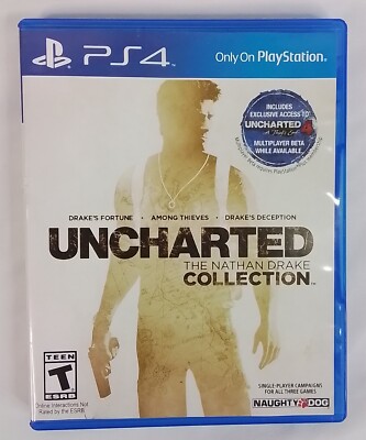 Uncharted The Nathan Drake Collection PS4 Video Game Excellent