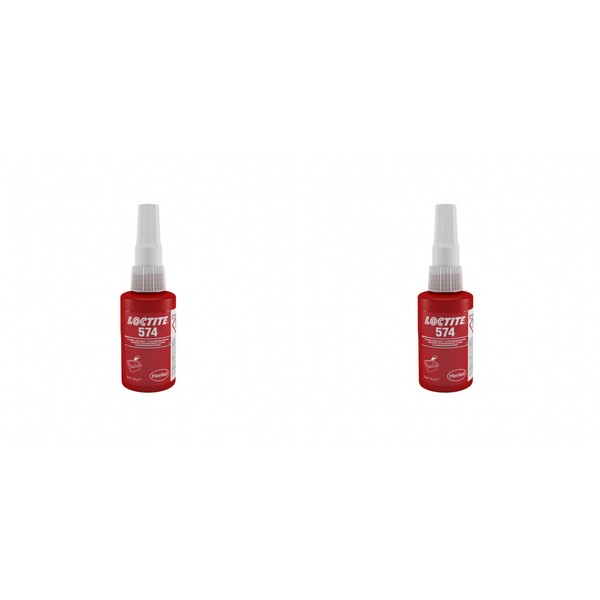 2 X Loctite 574 FläChendichtung Orange 50Ml Dichtmasse Dichtmittel FüR Flansche-image