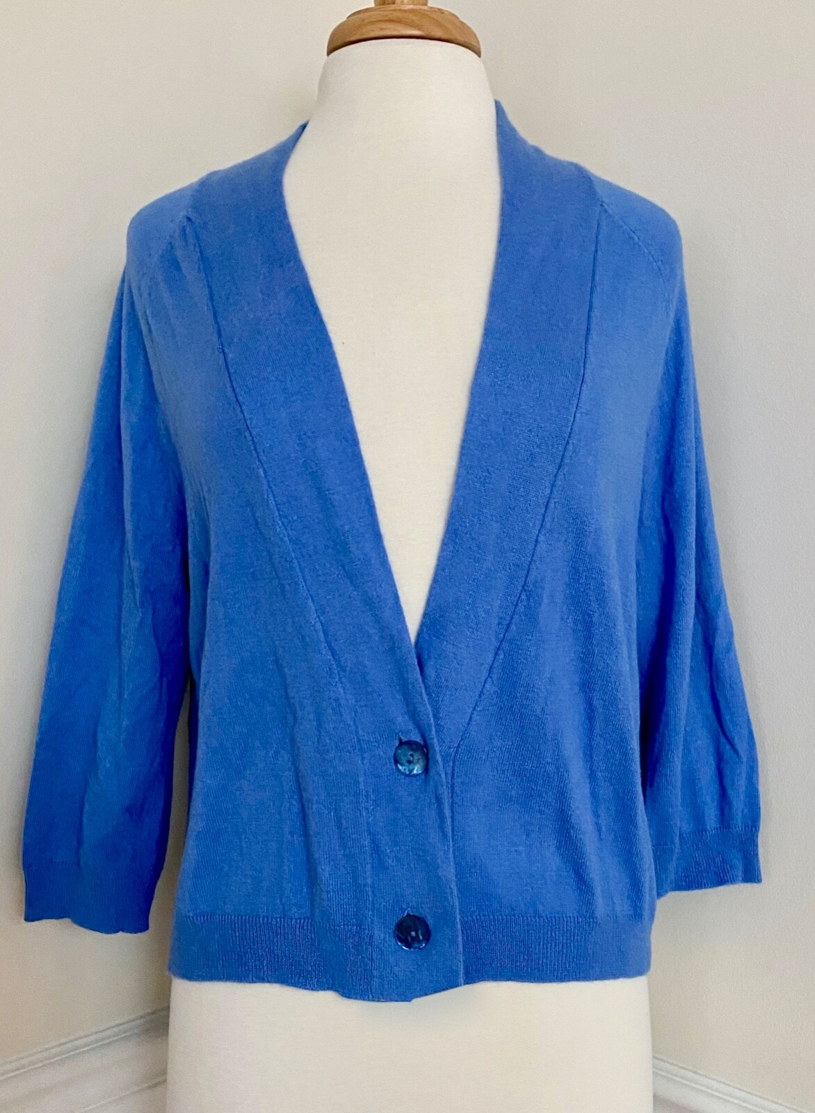 NEW Chico's Blue Silk Angora Blend Knit 