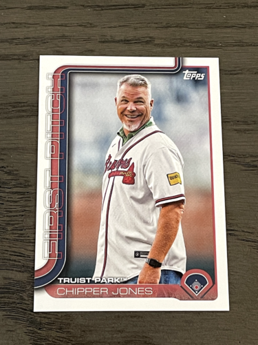 2025 Topps First Pitch Chipper Jones #FP-7 Atlanta Braves