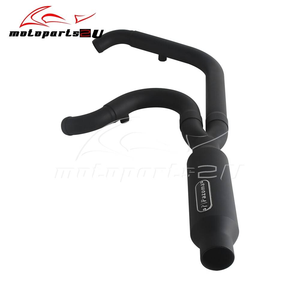 2-into-1 Big Bore Full Exhaust Muffler Kit For Softail FXFB FXLR