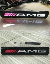 X1 AMG LED Light Front Grille Badge Illuminated Decal Emblem for Mercedes Benz