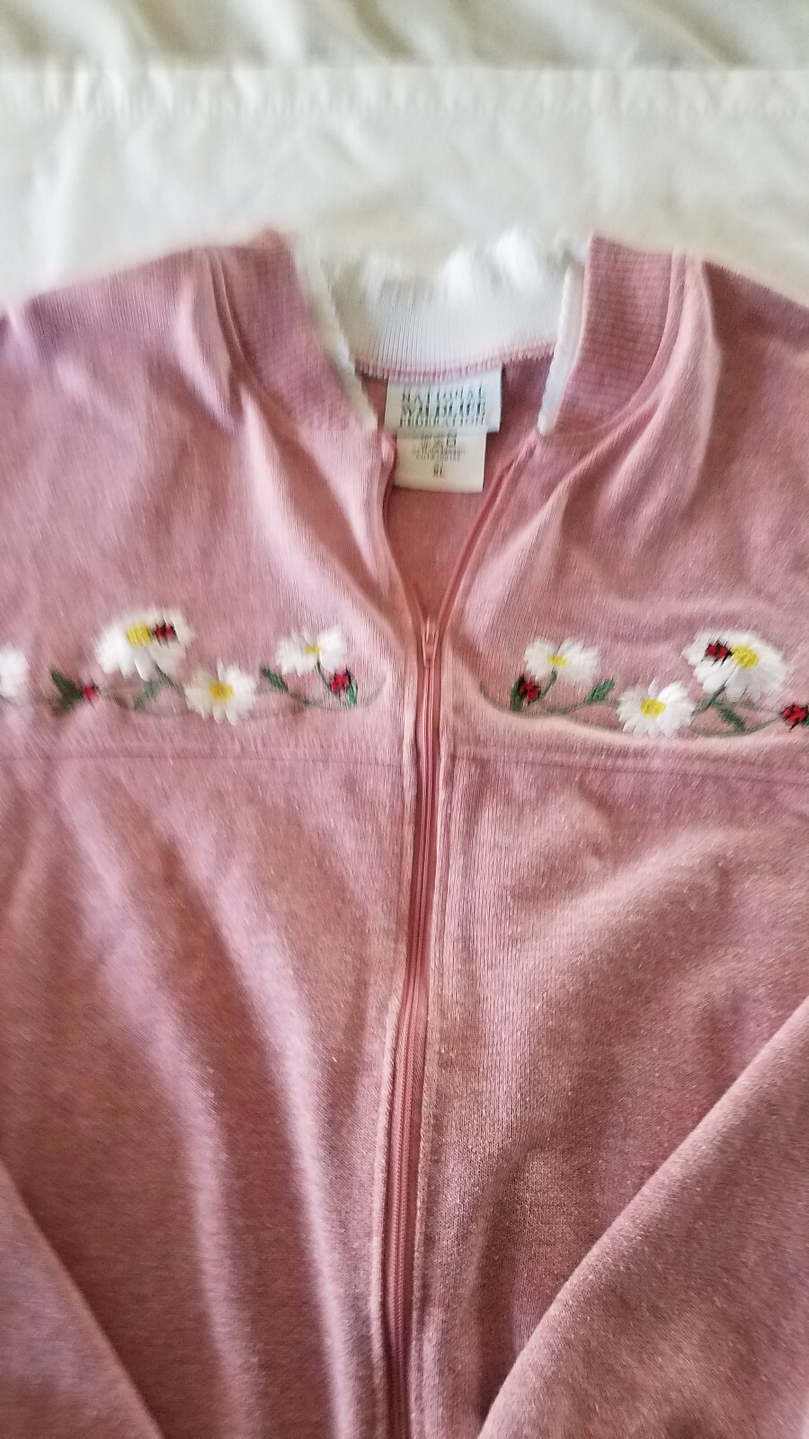 National Wildlife Federation Full zip womens sweatshirt jacket flowers ...