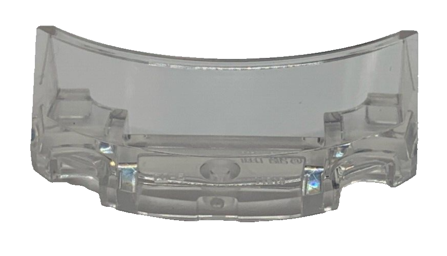 ガラス　蓋物　オブジェ Lego 81911 Trans-Clear Windscreen 2 x 4 x 1 Curved Half Dome