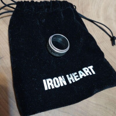 IRON HEART Silver Ring Biker From Japan