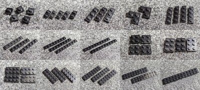Lego Basic Platte Platten schwarz black - VARIANTE wählen - C3