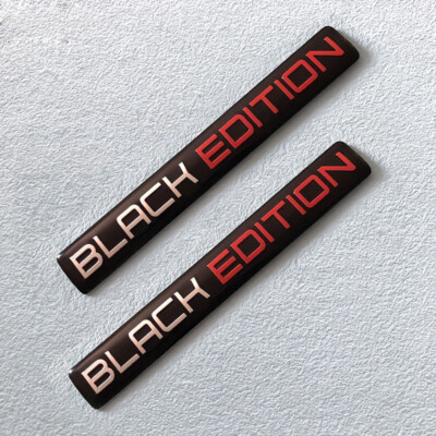 2pcs Black Edition Limited Edition Aufkleber Emblem Sticker Auto Motorrad Car