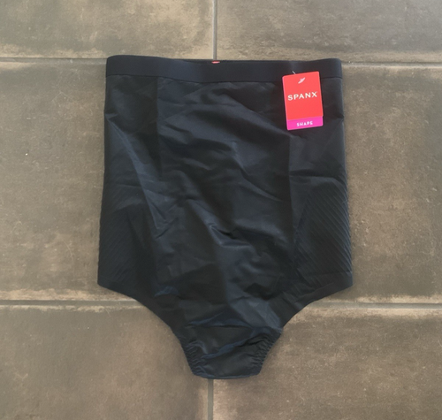 NWT SPANX Suit Your Fancy High-Waisted Thong in Very Black Size Medium $64