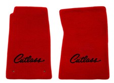 New Red Floor Mats 1964 - 1996 Cutlass With Embroidered Logo - Free Shipping 2