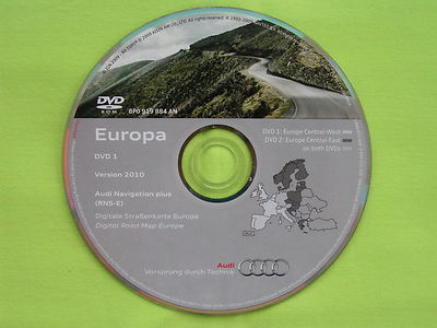 AUDI DVD NAVIGATION PLUS DEUTSCHLAND + EUR. VERSION 2010 RNS-E A3 A4 A6 TT R8