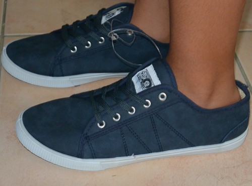 Déstockage Basket Basse Homme TRANSAT Toile Bleu avec Lacets Taille 45 - Foto 2 di 4
