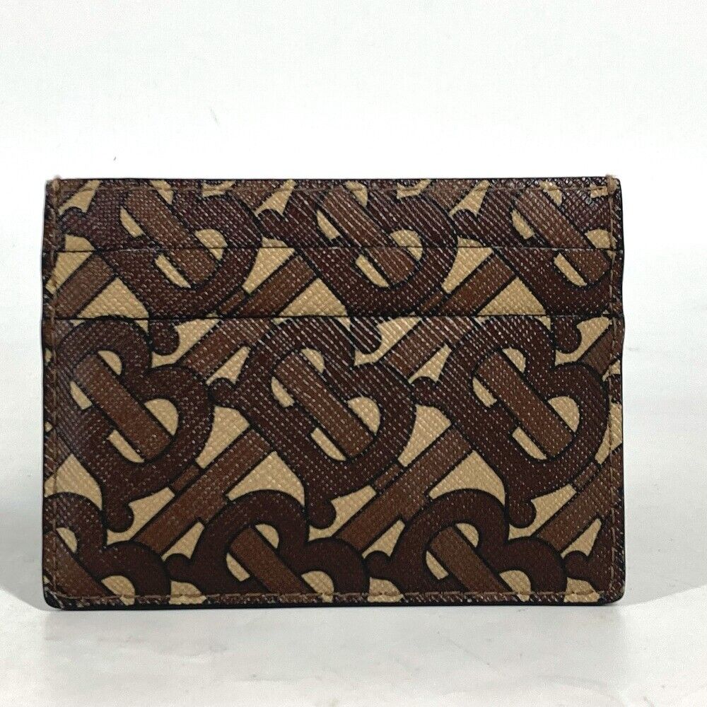 BURBERRY TB logo Business Card Holder Pass Case Card Case BURBERRY TB logo Business Card Holder Pass Case Card Case
