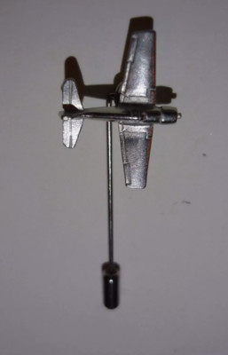 C90 Grumman F6F Hellcat English Pewter on a Tie Stick Pin Mütze Schal Kragen Flugzeug