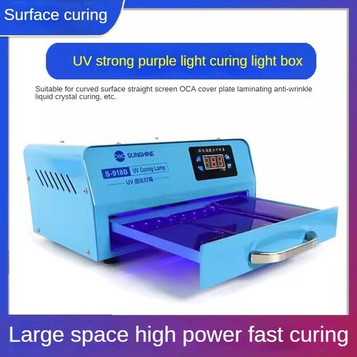 Cell Phone Repair Curved Screen Film High-power UV Adhesive UV Curing Light Box - Picture 2 of 6