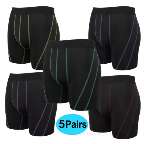 Herren Ultra Super Soft Boxershorts Unterwäsche 5er Pack mit integrierter Beutelstütze - Bild 1 von 17