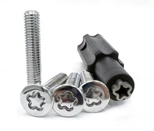 Locking Center Cap Screw M8 1-1/2" With Key, Conical Seat