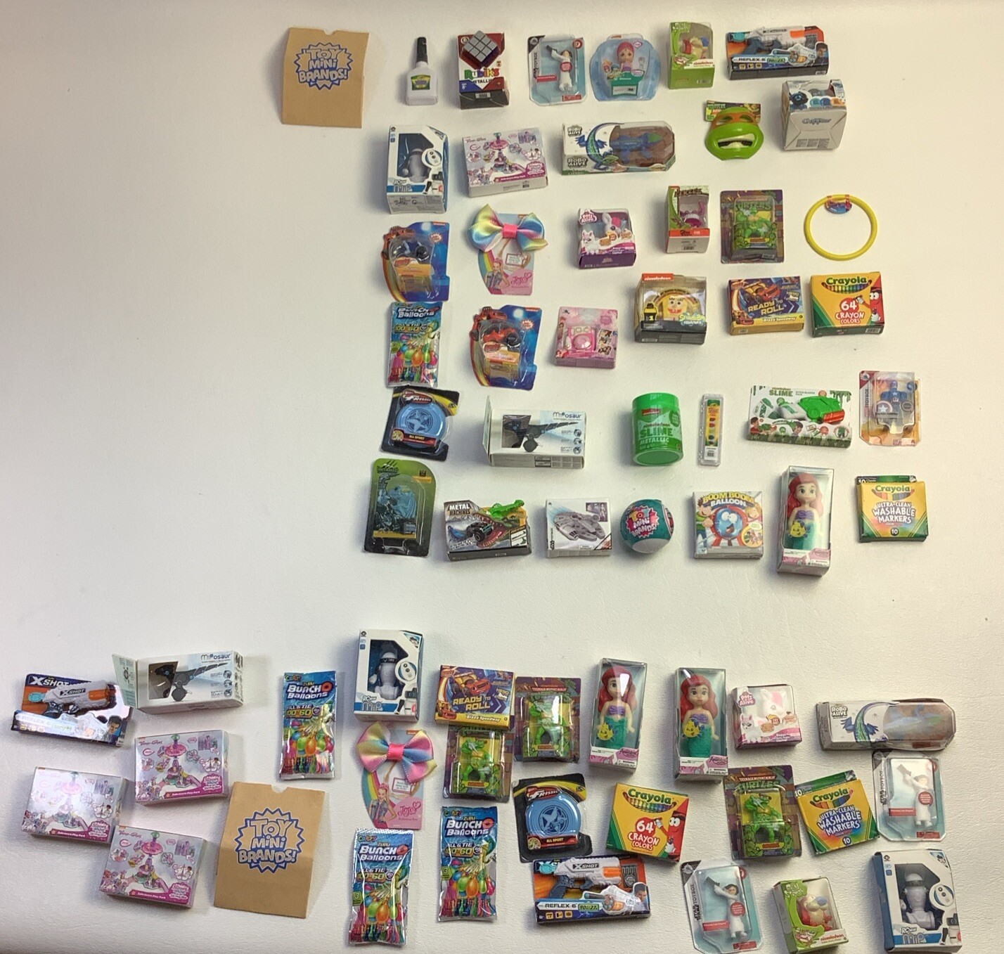 Zuru Toy Mini Brands - 64 Pieces Total - 36 Unique Pieces 26 Duplicates & 2 Bags