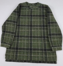 Vintage 90s Orvis Deep Pile Fleece Sweatshirt Rare Outdoor Plaid Made in USA Vtg