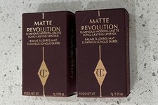 Charlotte Tilbury Matte Revolution Mini Lipstick PILLOW TALK 0.03oz Lot Of 2 NIB