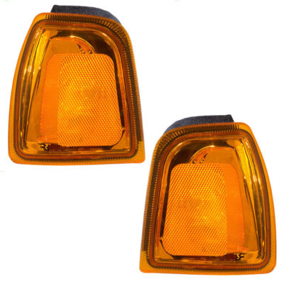 Halogen Headlight Housing Chrome PENSUN Chrome Amber Corner Headlight Assembly For 2007-2014 Ford Expedition - DOT/SAE Certified, Left & Right Ford Expedition Headlights