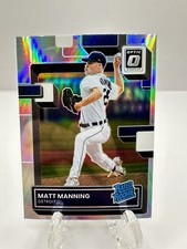 2022 Donruss Optic Matt Manning The Rookies RC #TR-6 Silver Holo Prizm Tigers