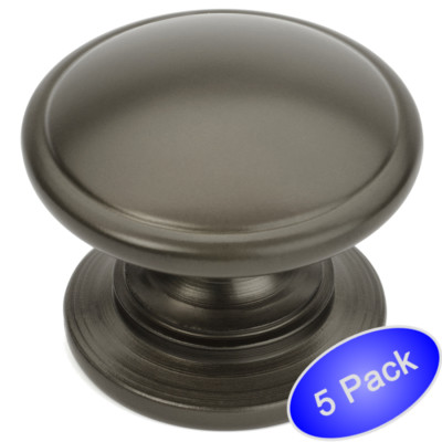 *5 Pack* Cosmas Cabinet Hardware Graphite Knobs #4702GPH