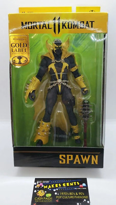 2021 Mortal Kombat 11 McFarlane Toys Gold Label Variant Spawn Action Figure NEW