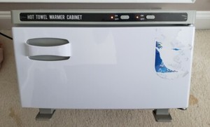 Hot Towel Warmer Cabinet for Spa Salon Home Barber 200W RTD-18A White DING WORKS