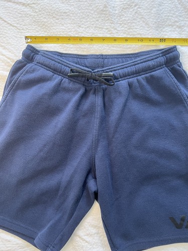 RVCA Men’s Sport Elastic Waist Walkshorts Blue With Pockets And Logo S Small - Picture 12 of 15