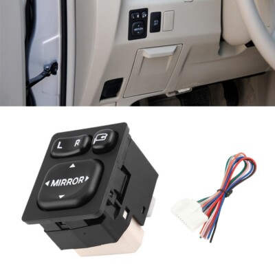 Master Power Mirror Switch ABS Plastic Auto Part Black High
