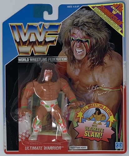 Hasbro WWF Ultimate Warrior 1990 action figure...