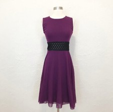 Jean Paul Gaultier Vintage Dress Purple Black Mesh 90s Y2K Large Medium