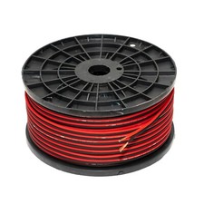 20 METRES 16 GAUGE COPPER CLAD ALUMINIUM SPEAKER WIRE RED/BLACK CCA 16 AWG