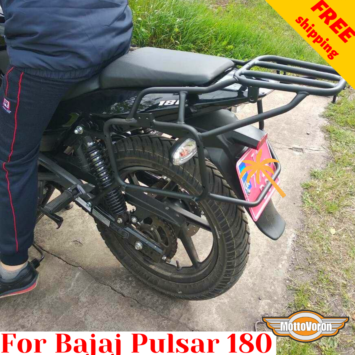 For Bajaj Pulsar 180 Luggage rack system Kawasaki Bajaj Rouser 180