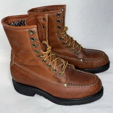 Biltrite Ansi Z41.1-1967/50 Leather Steel Toe Boots size Men’s 6.5D Women’s 8.5D