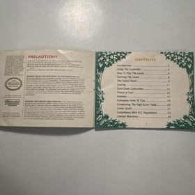 ORIGINAL NES Nintendo JOE & MAC Instruction Booklet Manual Book Only