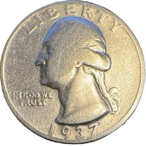 1937-S Washington 25¢ ✔ 90% Silver ✔ Very Fine (VF) Condition