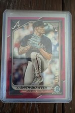 2024 Bowman Chrome - AJ Smith-Shawver #22 Fuchsia Refractor /299 (RC)