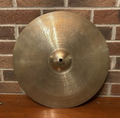 Vintage 1950s Zildjian Crash Ride  Cymbal Very  Small Crack In Bell