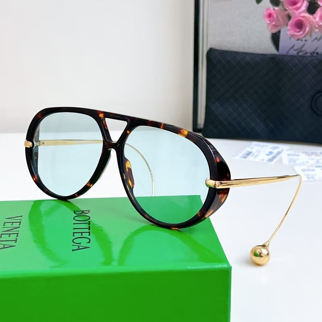 Bottega Veneta BV1273 Women's Sunglasses Tortoiseshell Frame Blue
