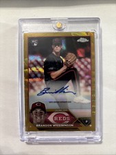 2023 Topps Chrome Update Brandon Williamson Gold Wave Refractor RC /50 - Reds