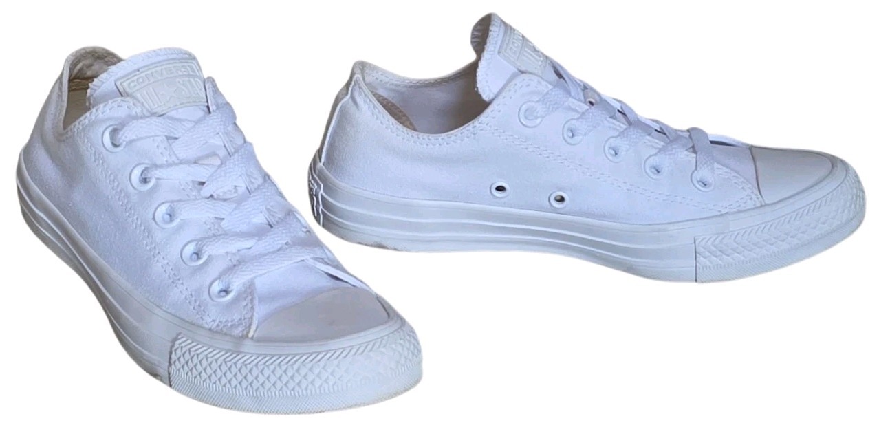 Converse Shoes Womens 6 Mens 4 Chuck Taylor All Star Sneaker White Canvas 1U647F thumbnail 4