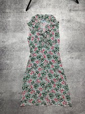 PRADA Milano Vintage Floral Ruffle Dress Sleeveless Italy Luxury Archive Rare