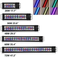 hygger 24 36 48" Aquarium Light Fish Tank 24/7 Timer Full Spectrum All Day Mode