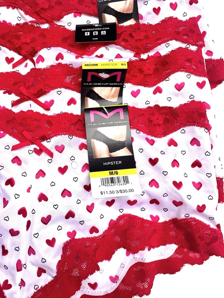 Maidenform 40851 4 Pares Mujeres Comodidad Devoción Hipster Panty Ropa Interior Talla 6 M Foto 2 de 4