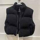 HYFVE Women’s Vest Size Small  Black Fleece Puffer Sherpa Zip Front Outerwear