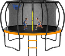 Trampoline 8FT 10FT 12FT 14FT 16FT, Outdoor Trampolines for Kids and Adults, Rec