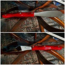Cutco Serrated Spatula Spreader 1768KN Red Handle Kitchen Knife USA Made New!