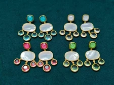 Julie Vos Kaleidoscope Chandelier Earrings NEW