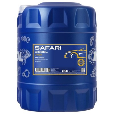 MANNOL Motoröl 20W-50 Safari API SN/CF 20 Liter Youngtimer Oldtimer Motorenöl Öl